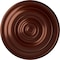 Ekena Millwork Niobe Ceiling Medallion (Fits Canopies up to 8 5/8"), Hand-Painted Antique Copper, 18"OD x 1 1/2"P CM18NIACS - alternate 1